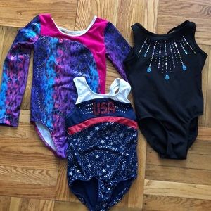 Gymnastics Leotards - set of three